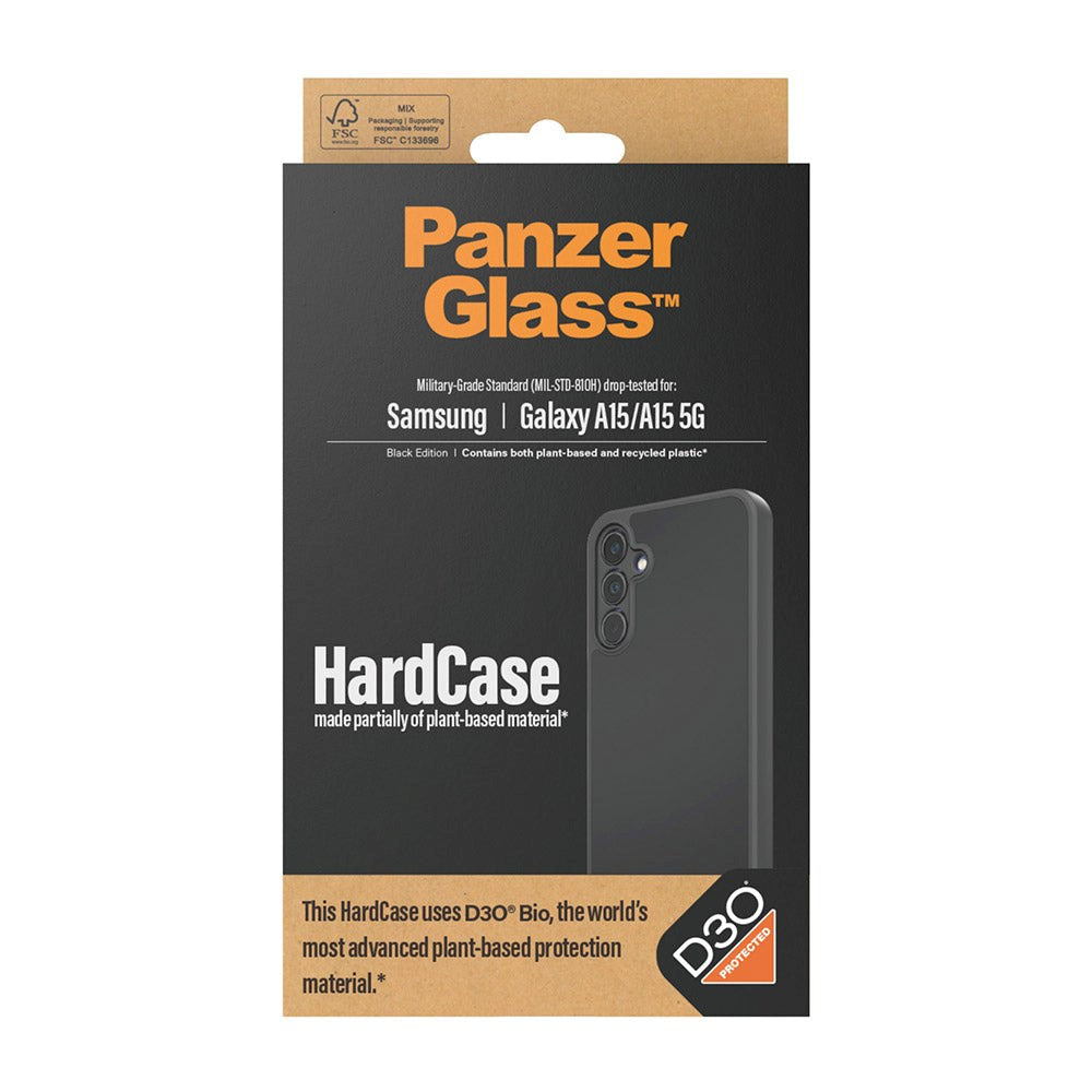 Samsung Galaxy A15 / A15 (5G) Cover PanzerGlass D3O Bio HardCase - Sort