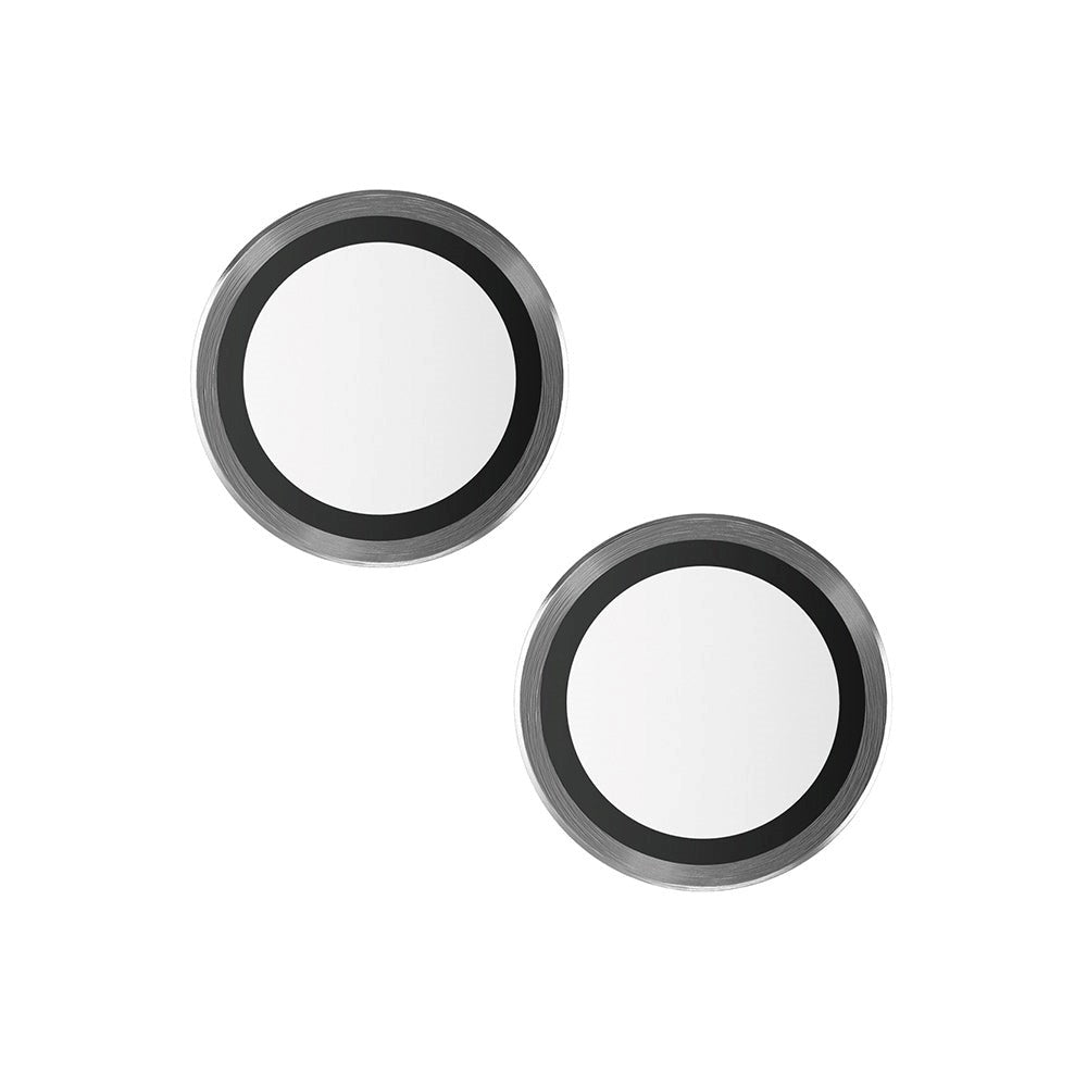 iPhone 13 / 13 Mini PanzerGlass Hoops - Kamerabeskyttelse - Gennemsigtig / Sort