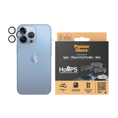 iPhone 13 Pro / 13 Pro Max PanzerGlass Hoops - Kamerabeskyttelse - Gennemsigtig / Sort