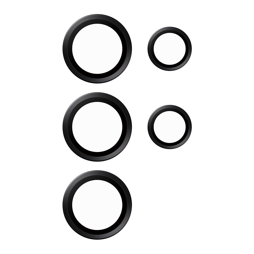 Samsung Galaxy S24 Ultra PanzerGlass Hoops - Kamerabeskyttelse - Gennemsigtig / Sort