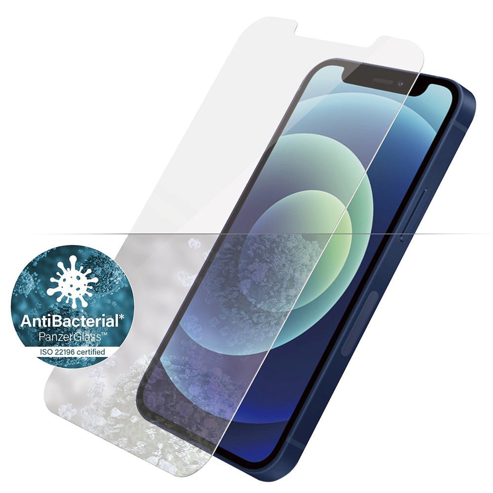 iPhone 12 Mini PanzerGlass AntiBacterial Standard Fit Skærmbeskyttelse - Gennemsigtig