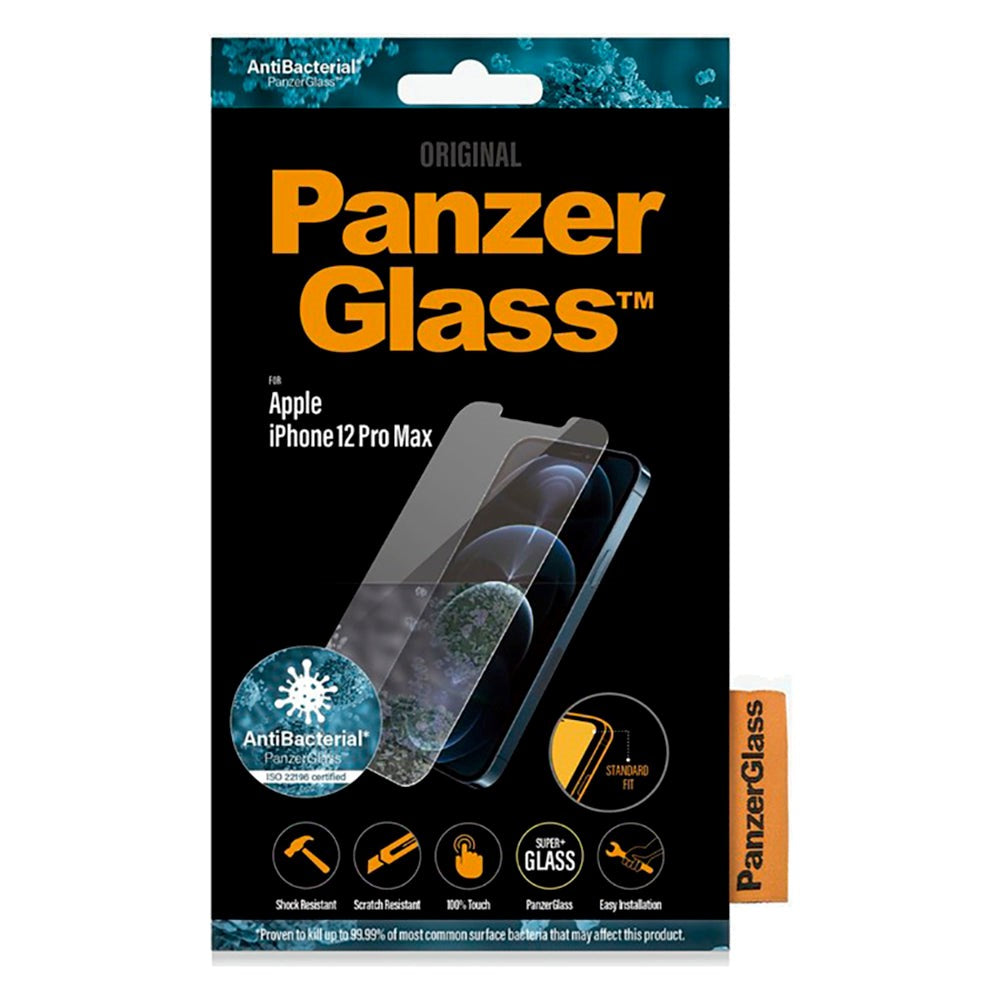 iPhone 12 Pro Max PanzerGlass AntiBacterial - Skærmbeskyttelse - Gennemsigtig