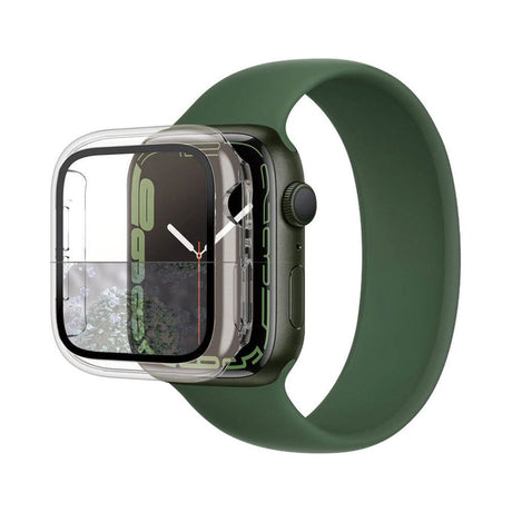 PanzerGlass Apple Watch 9/8/7 (41mm) Full Body Protection Cover + Indbygget Skærmbeskyttelse m. Anti-Bacterial - Gennemsigtig