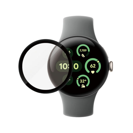 Google Pixel Watch 3 (41mm) PanzerGlass  Hærdet Glas - Sort Kant
