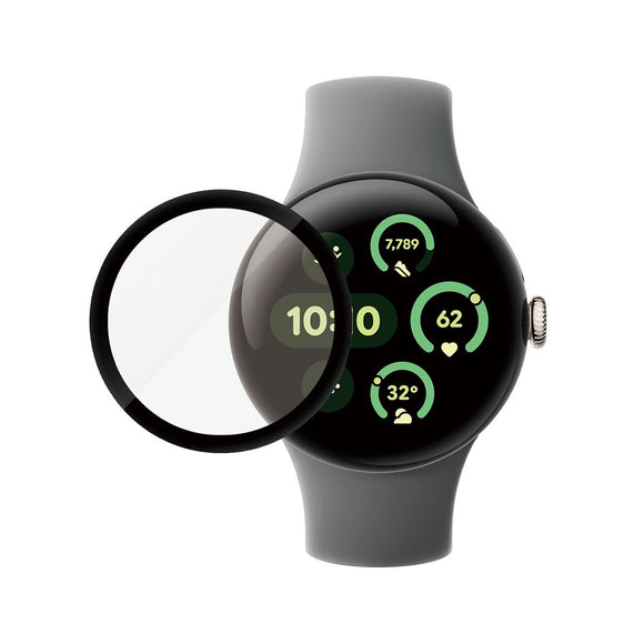 Google Pixel Watch 3 (41mm) PanzerGlass  Hærdet Glas - Sort Kant