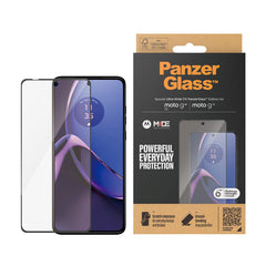 Motorola Moto G72 / G84 PanzerGlass Ultra Wide Fit Skærmbeskyttelse - Platinum Strength - Sort Kant