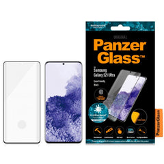 Samsung Galaxy S21 Ultra PanzerGlass AntiBacterial Fingerprint Skærmbeskyttelse - Case Friendly - Sort