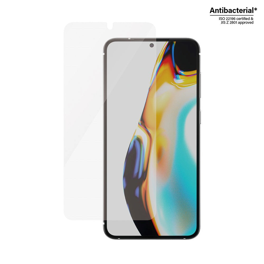 Samsung Galaxy S23+ (Plus) PanzerGlass AntiBacterial Ultra Wide Fit Skærmbeskyttelse - EasyAligner - Diamond Strength - Gennemsigtig