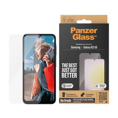 Samsung Galaxy A25 (5G) PanzerGlass Ultra Wide Fit Re:fresh Skærmbeskyttelse m. EasyAligner - Platinum Strength - Gennemsigtig