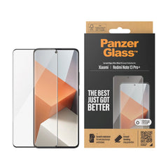 Xiaomi Redmi Note 13 Pro+ (Plus) PanzerGlass Ultra Wide Fit Skærmbeskyttelse - Platinum Strength - Sort Kant