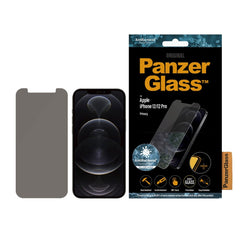 iPhone 12 / 12 Pro PanzerGlass AntiBacterial Standard Fit Skærmbeskyttelse - Privacy Glass - Gennemsigtig
