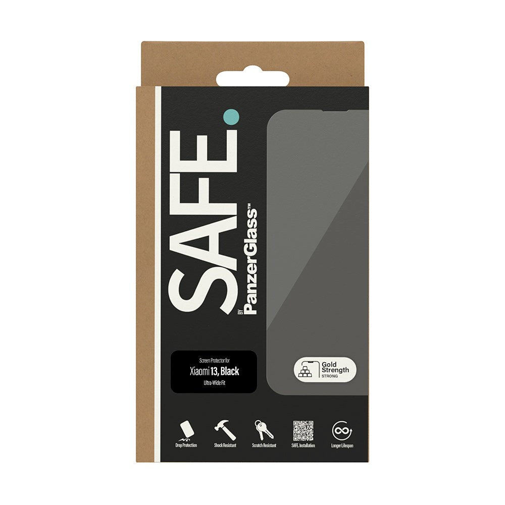 Xiaomi 13 Safe By PanzerGlass® Ultra-Wide Fit Skærmbeskyttelse - Case Friendly - Gold Strength - Gennemsigtig