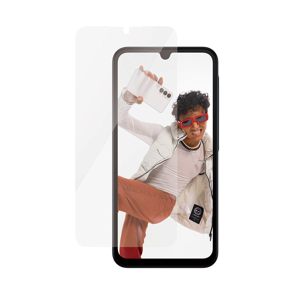 Samsung Galaxy A15 / A15 (5G) Safe By PanzerGlass® Ultra-Wide Fit Skærmbeskyttelse - Case Friendly - Gold Strength - Gennemsigtig