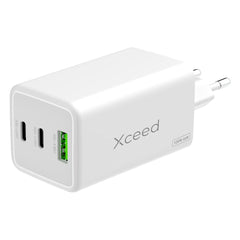 Xceed 100W GaN Vægoplader m. 2 x USB-C 1 x USB-A - Hvid