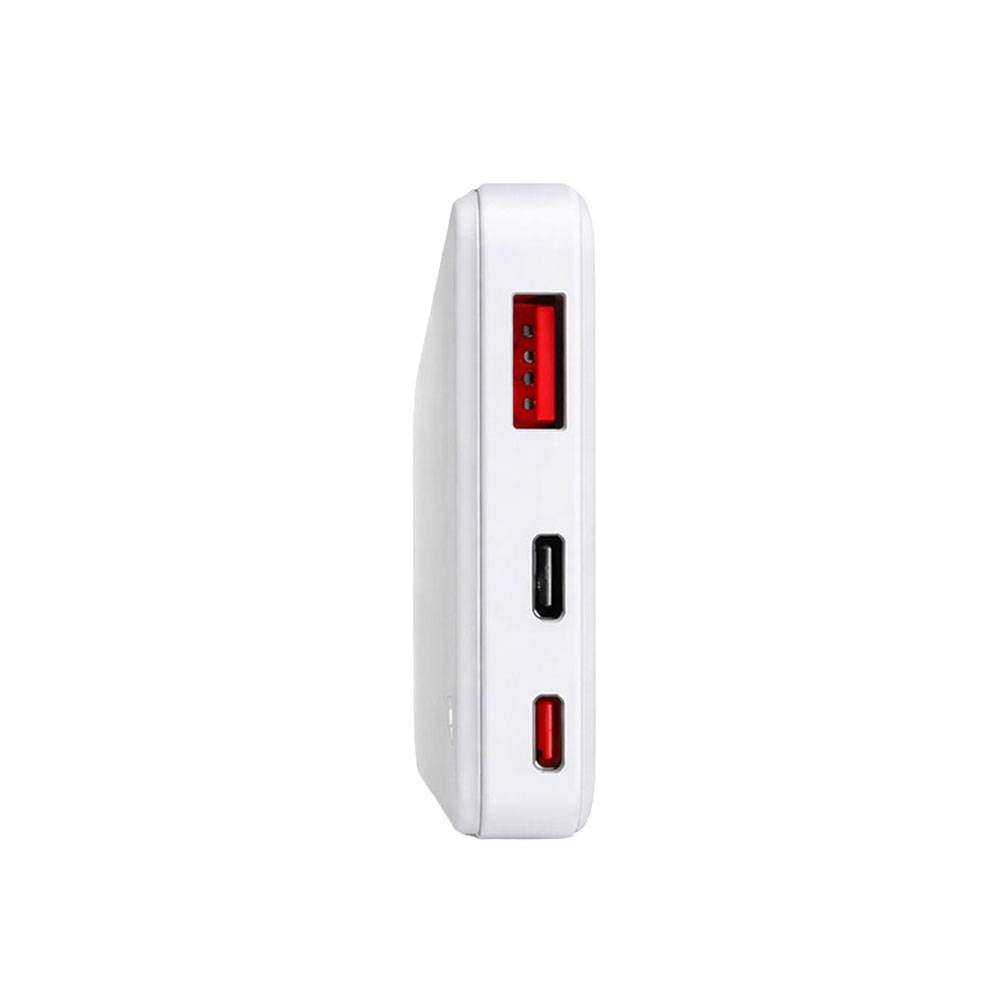 Powerbank Xceed 10.000mAh - USB-C og USB-A - Hvid