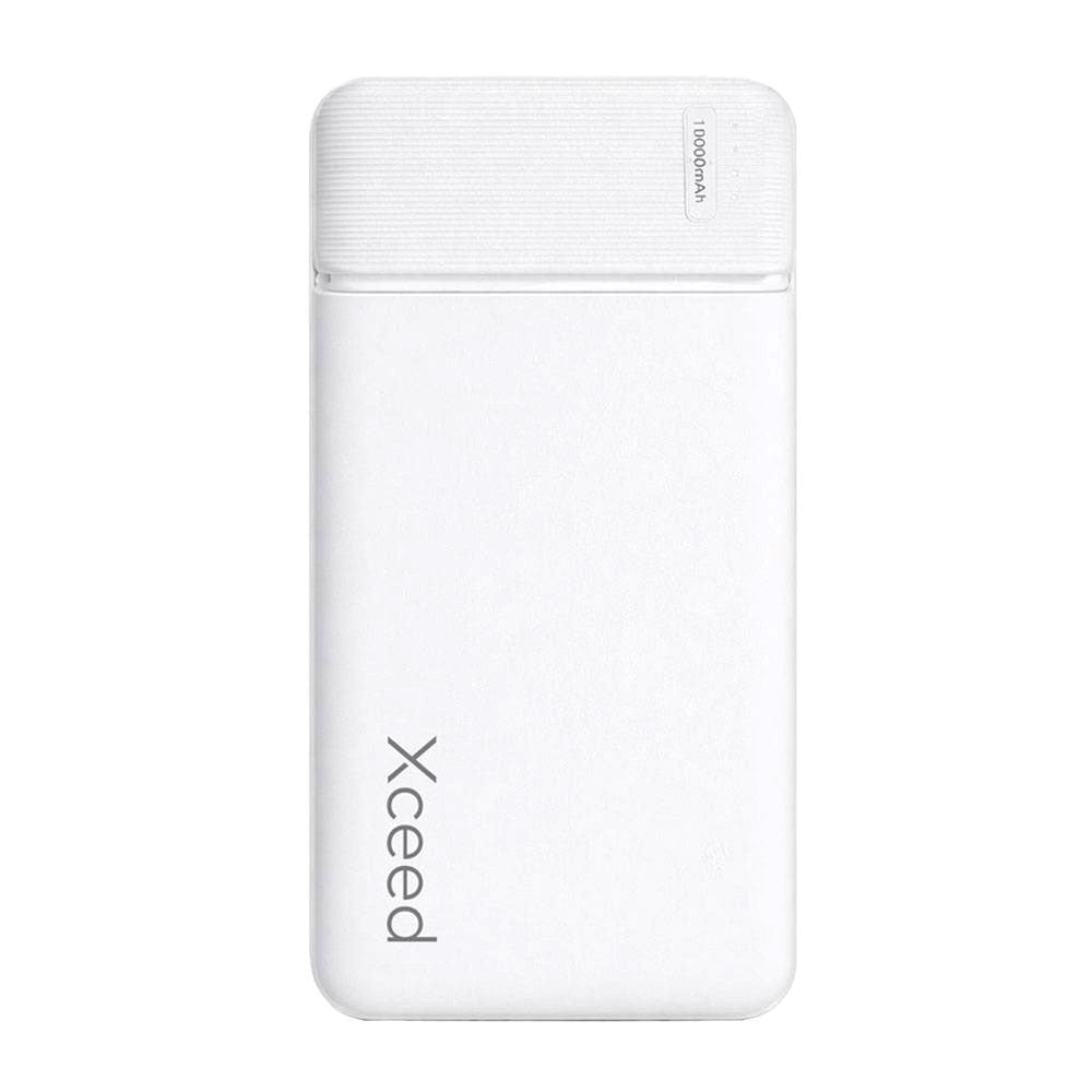 Powerbank Xceed 10.000mAh - USB-C og USB-A - Hvid