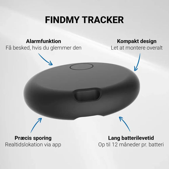 Zmartgear Bluetooth GPS Tracker - Kompatibel med Apple Find My - Sort