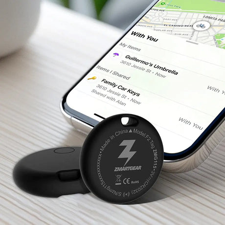 Zmartgear Bluetooth GPS Tracker - Kompatibel med Apple Find My - Sort