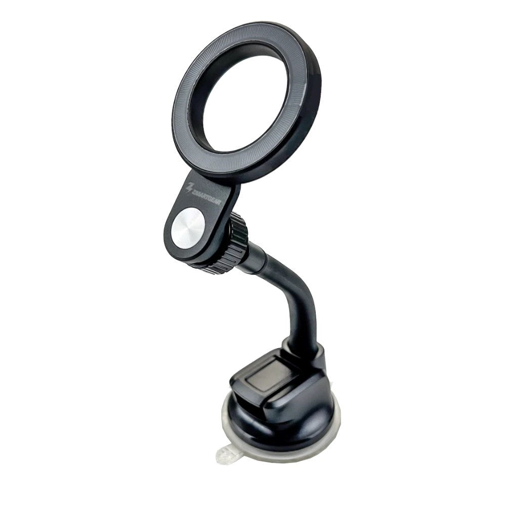 Zmartgear Mobilholder m. Sugekop til Forrude / Instrumentbræt - MagSafe Kompatibel - Sort