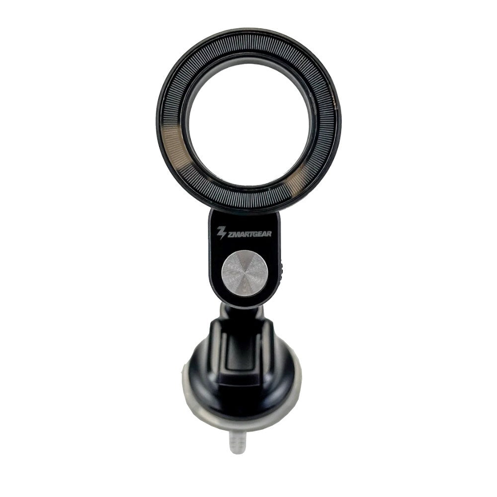 Zmartgear Mobilholder m. Sugekop til Forrude / Instrumentbræt - MagSafe Kompatibel - Sort