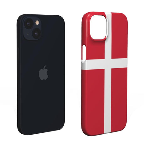 EIDERWOOD iPhone 14 Hård Plastik Cover - Danmarks Flag