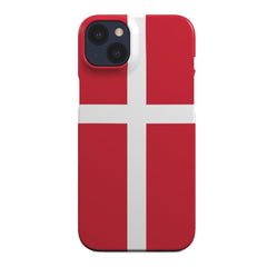 EIDERWOOD iPhone 14 Hård Plastik Cover - Danmarks Flag