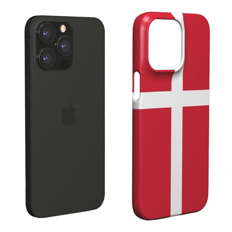 EIDERWOOD iPhone 13 Pro Hård Plastik Cover - Danmarks Flag