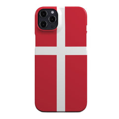 EIDERWOOD iPhone 12 Pro Hård Plastik Cover - Danmarks Flag