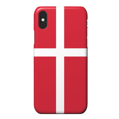 EIDERWOOD iPhone XR Hård Plastik Cover - Danmarks Flag
