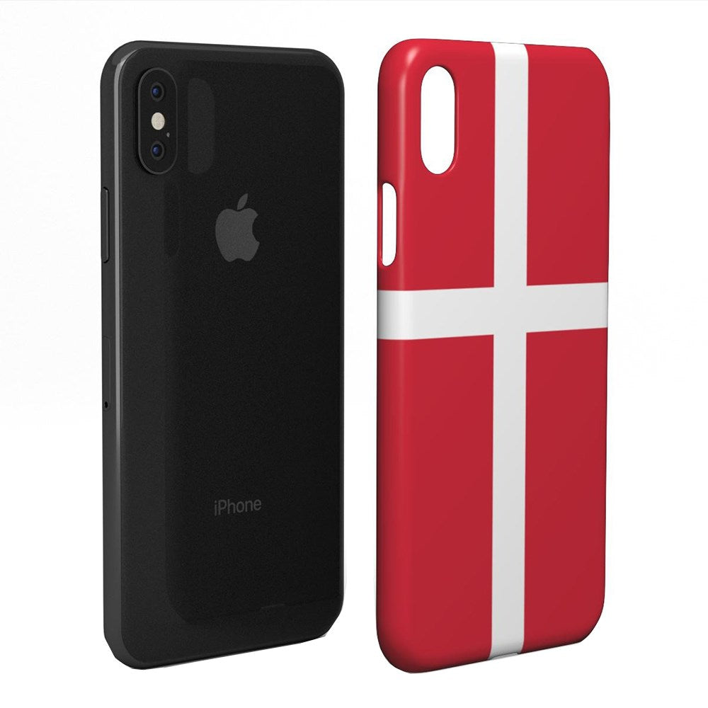 EIDERWOOD iPhone XR Hård Plastik Cover - Danmarks Flag