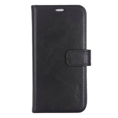 RadiCover Exclusive iPhone 16 2-in-1 Anti Stråling Læder Flip Cover m. Pung - MagSafe Kompatibel - Sort