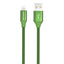 GreyLime Braided USB-A til Lightning Kabel 2 m. - Grøn