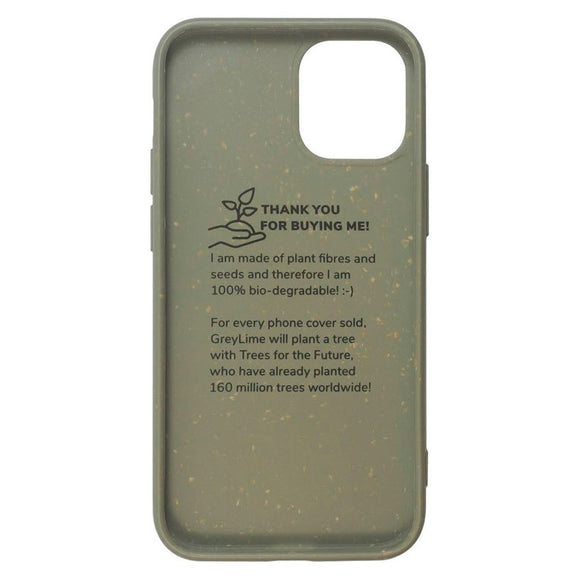 iPhone 12 Mini GreyLime 100% Plantebaseret Cover - Grøn - Køb et Cover & Plant et Træ