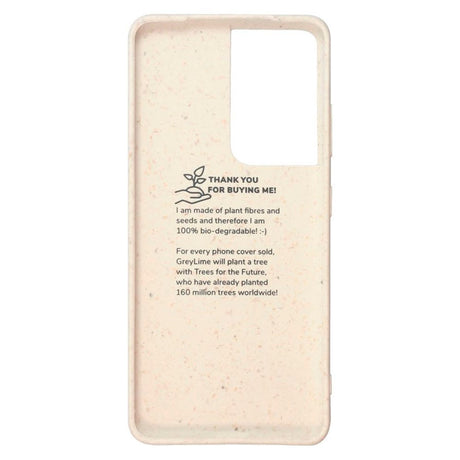 Samsung Galaxy S21 Ultra GreyLime 100% Plantebaseret Cover - Beige - Køb et Cover & Plant et Træ