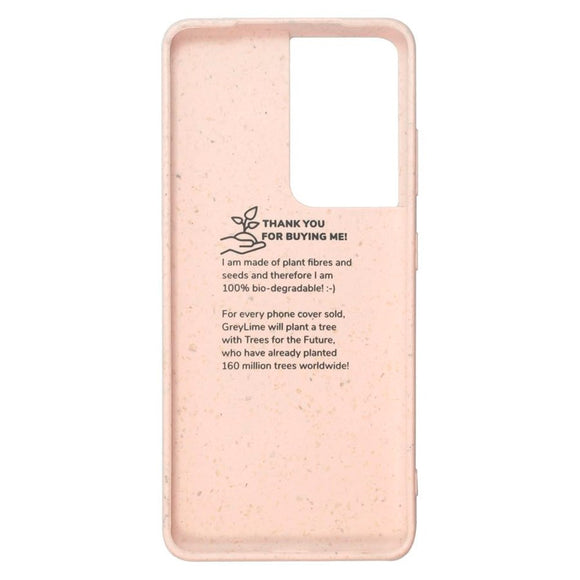 Samsung Galaxy S21 Ultra GreyLime 100% Plantebaseret Cover - Lyserød - Køb et Cover & Plant et Træ