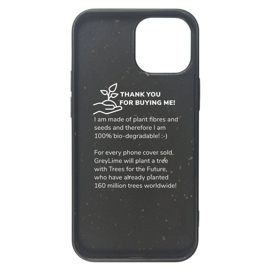 iPhone 13 GreyLime 100% Plantebaseret Cover - Sort - Køb et Cover & Plant et træ