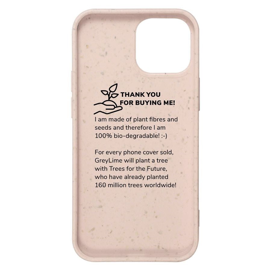 iPhone 13 Mini GreyLime 100% Plantebaseret Cover - Peach - Køb Et Cover & Plant Et Træ