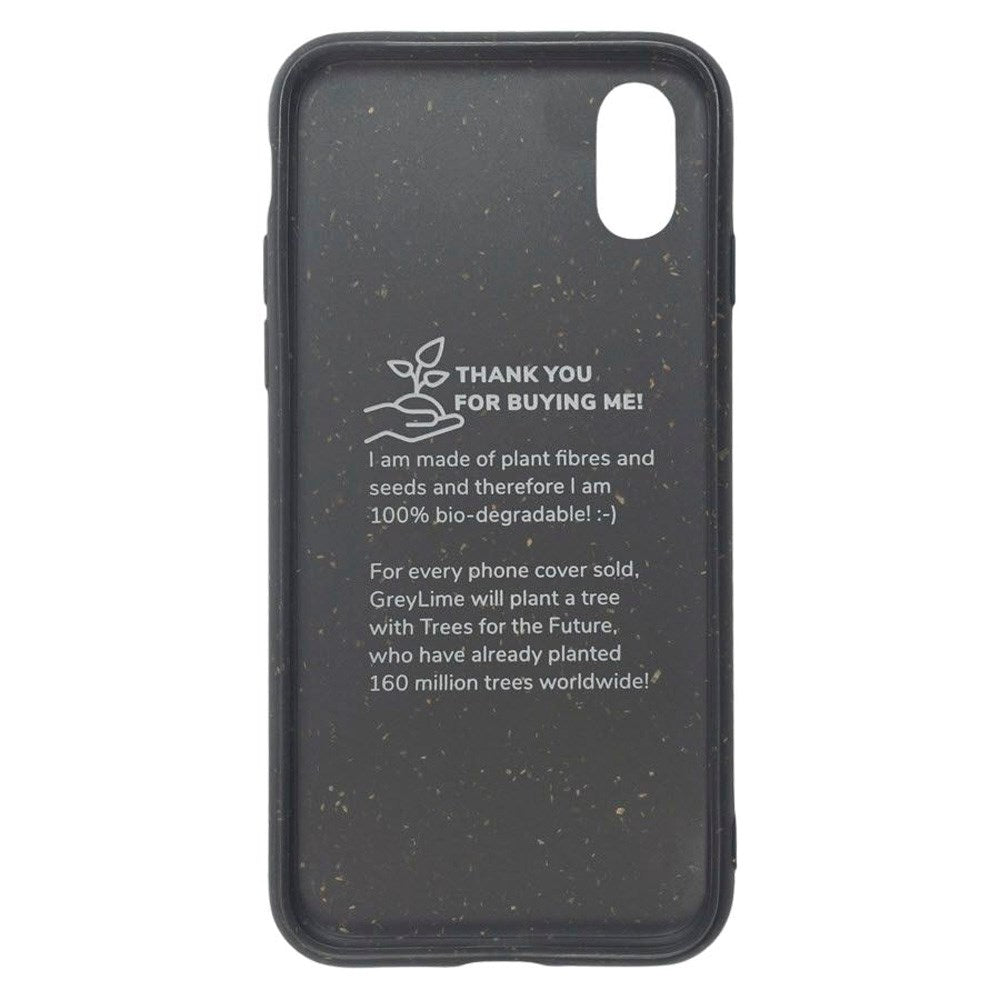 iPhone X / XS GreyLime 100% Plantebaseret Cover - Sort - Køb et Cover & Plant et Træ
