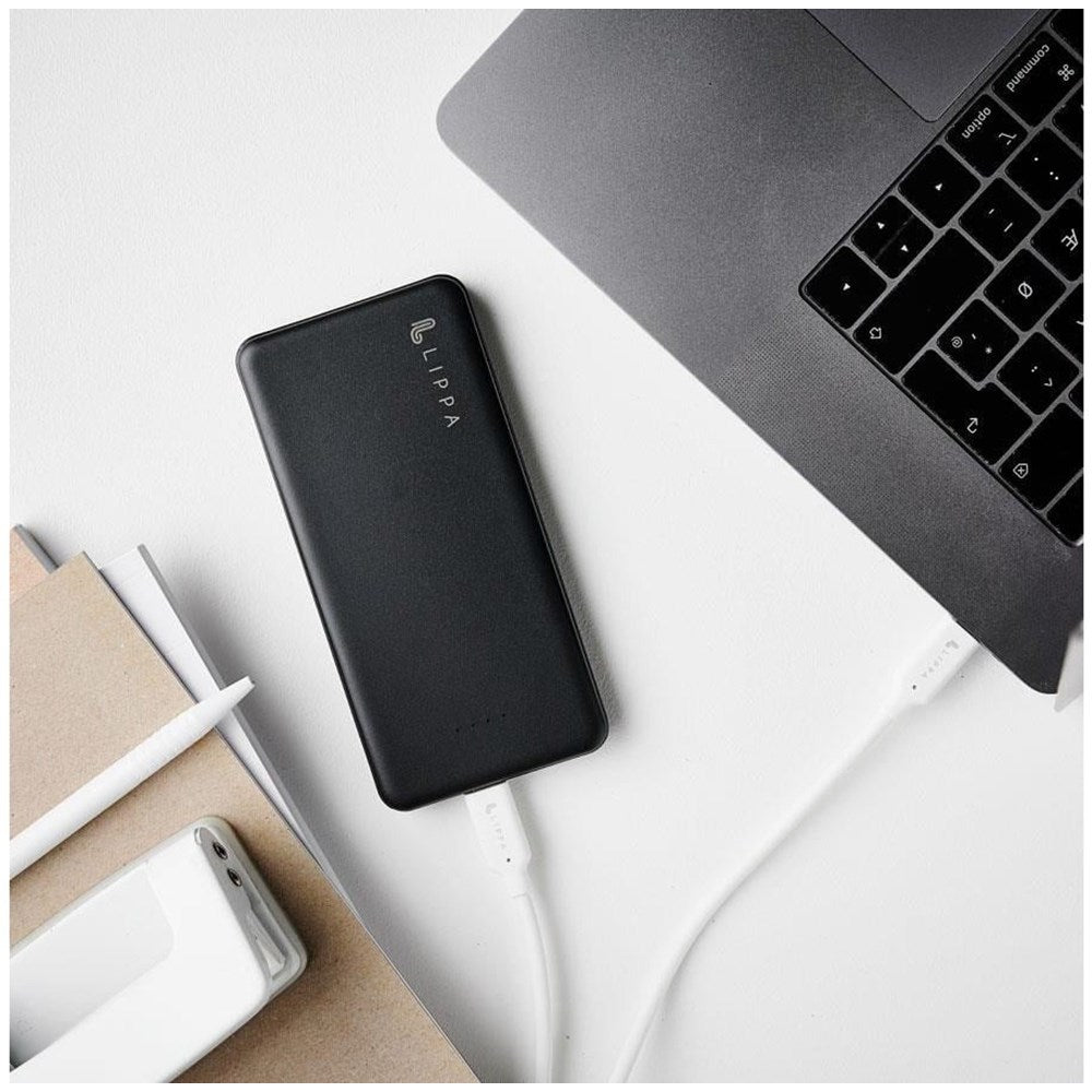 Lippa 10,5W Powerbank 10.000 mAh m. 2 x USB-A