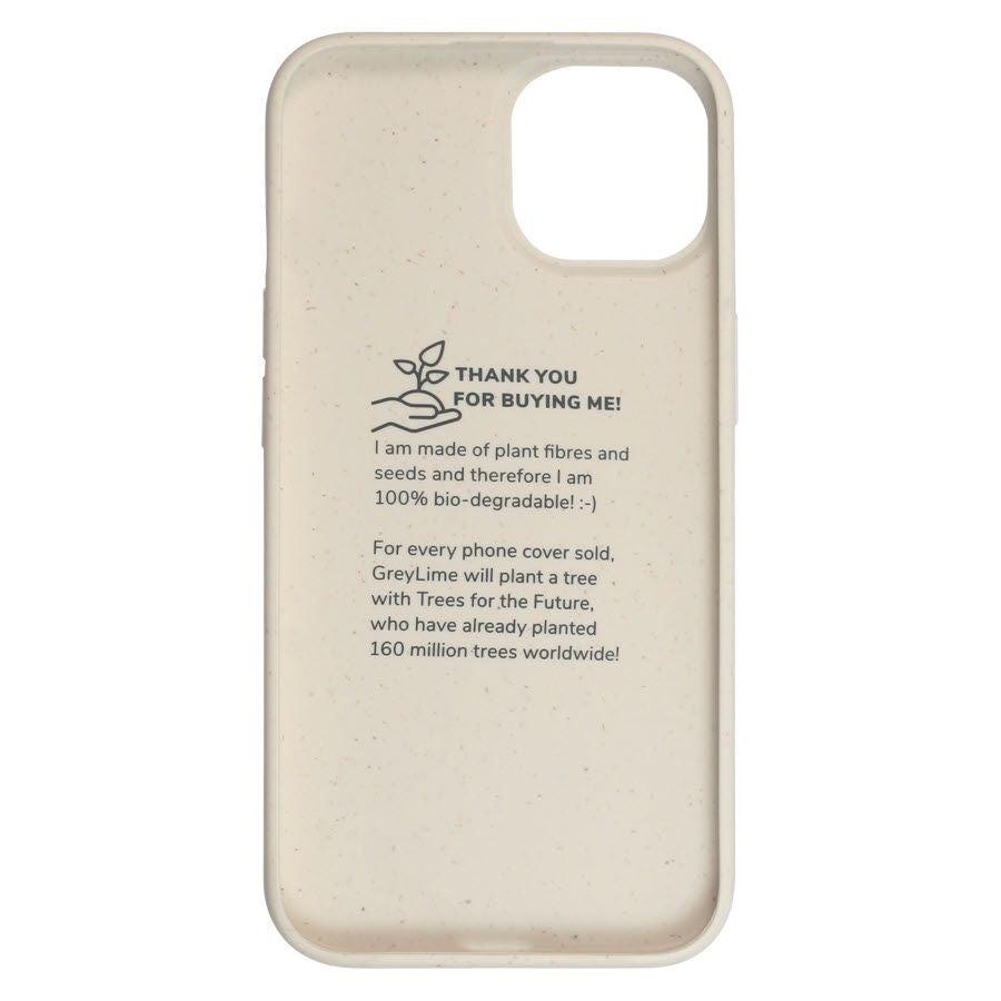iPhone 14 GreyLime 100% Plantebaseret Cover - Beige - Køb et Cover & Plant et træ