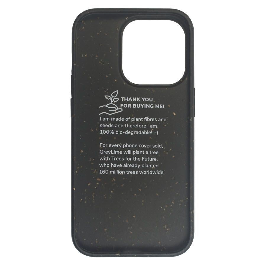 iPhone 14 Pro GreyLime 100% Plantebaseret Cover - Sort - Køb et Cover & Plant et træ