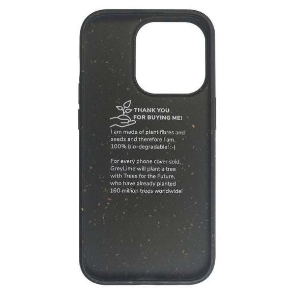 iPhone 14 Pro GreyLime 100% Plantebaseret Cover - Sort - Køb et Cover & Plant et træ