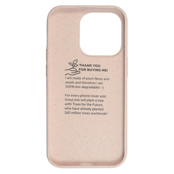 iPhone 14 Pro GreyLime 100% Plantebaseret Cover - Pink - Køb et Cover & Plant et træ