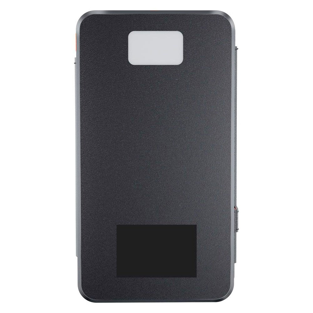 Lippa Foldbar Solcelle PowerBank 10.000 mAh 10.5W 2 x USB-A m. Lommelygte - Sort / Orange