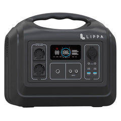 Lippa 1488WH Transportabel Power Station - Sort - (DEMO - få ridser)