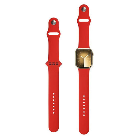 Apple Watch (38/40/SE/41/42mm) Lippa Silikone Urrem - Rød