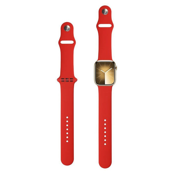 Apple Watch (38/40/SE/41/42mm) Lippa Silikone Urrem - Rød