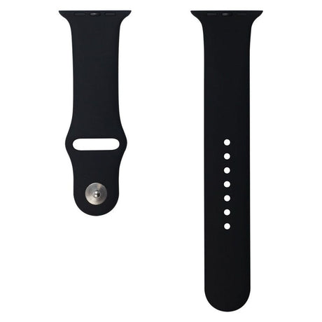 Apple Watch (42/44/SE/45/46/49mm) Lippa Silikone Urrem - Sort