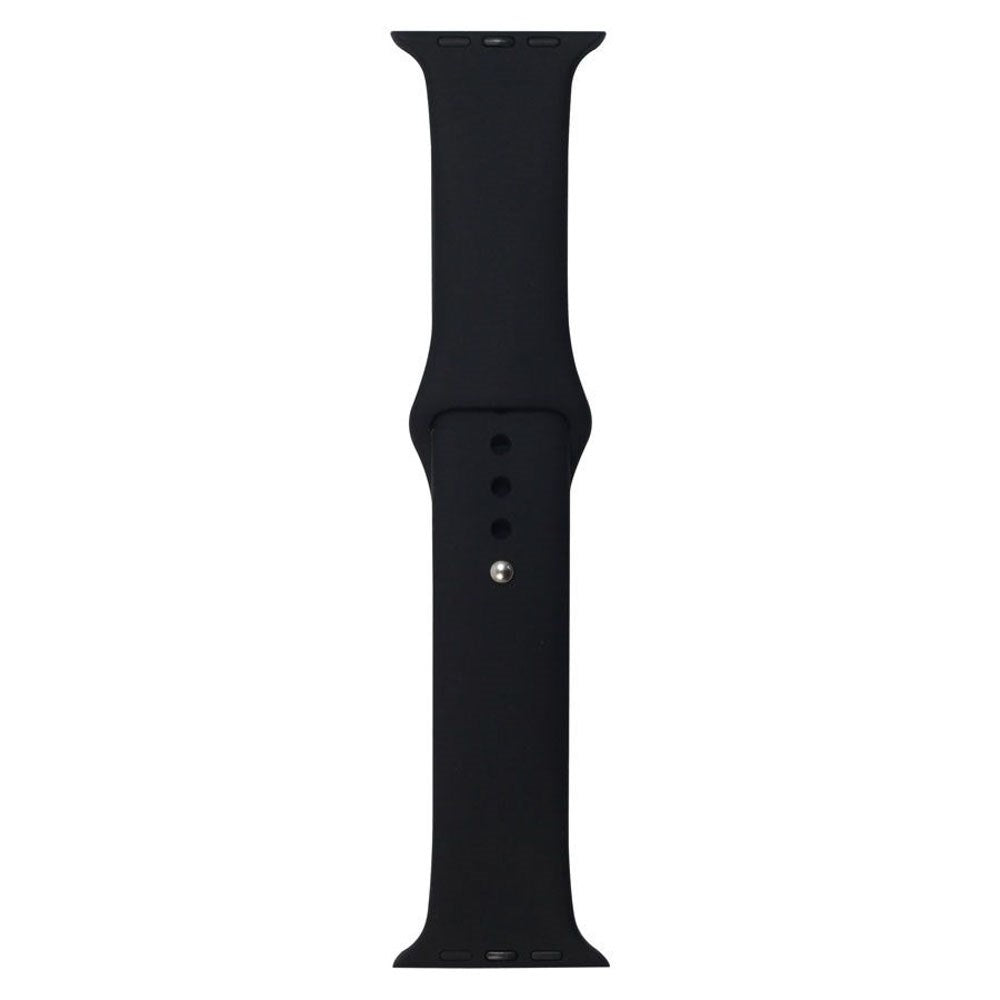 Apple Watch (42/44/SE/45/46/49mm) Lippa Silikone Urrem - Sort