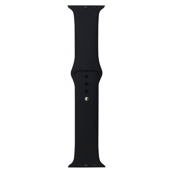 Apple Watch (42/44/SE/45/46/49mm) Lippa Silikone Urrem - Sort